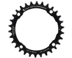 Wolf Tooth Components Drop-Stop Chainring (Black) (Drop-Stop A) (Single) (30T) (104mm BCD)