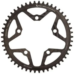 Wolf-tooth Wolf Tooth Single Road/Cyclocross Flattop Chainring 110mm - Drop Stop - Black -Wolf Tooth 120052 04 d 202588