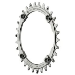 Wolf-tooth Wolf Tooth Single Chainring 104 - Stainless Steel - Drop Stop - Silver -Wolf Tooth 143950 01 d 250404