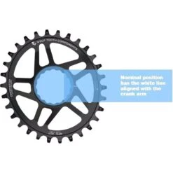 Wolf-tooth Wolf Tooth Elliptical - Direct Mount Boost Chainring For Race Face Cinch - Drop Stop - Black -Wolf Tooth 148045 02 d 260598
