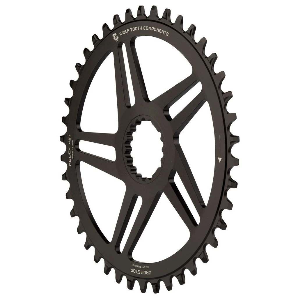 Wolf-tooth Wolf Tooth Direct Mount Single Chainring For Cannondale Hollowgram CX / Road - Drop Stop - Black 4 Wolf-tooth Wolf Tooth Direct Mount Single Chainring For Cannondale Hollowgram CX / Road - Drop Stop - Black - Image 2