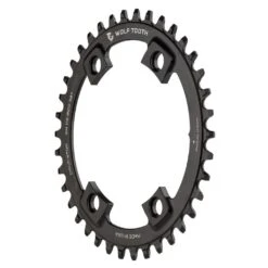 Wolf-tooth Wolf Tooth Single Chainring For Shimano 110 BCD Asymmetric 4-Bolt - Drop Stop B - Black -Wolf Tooth 151956 01 d 268452