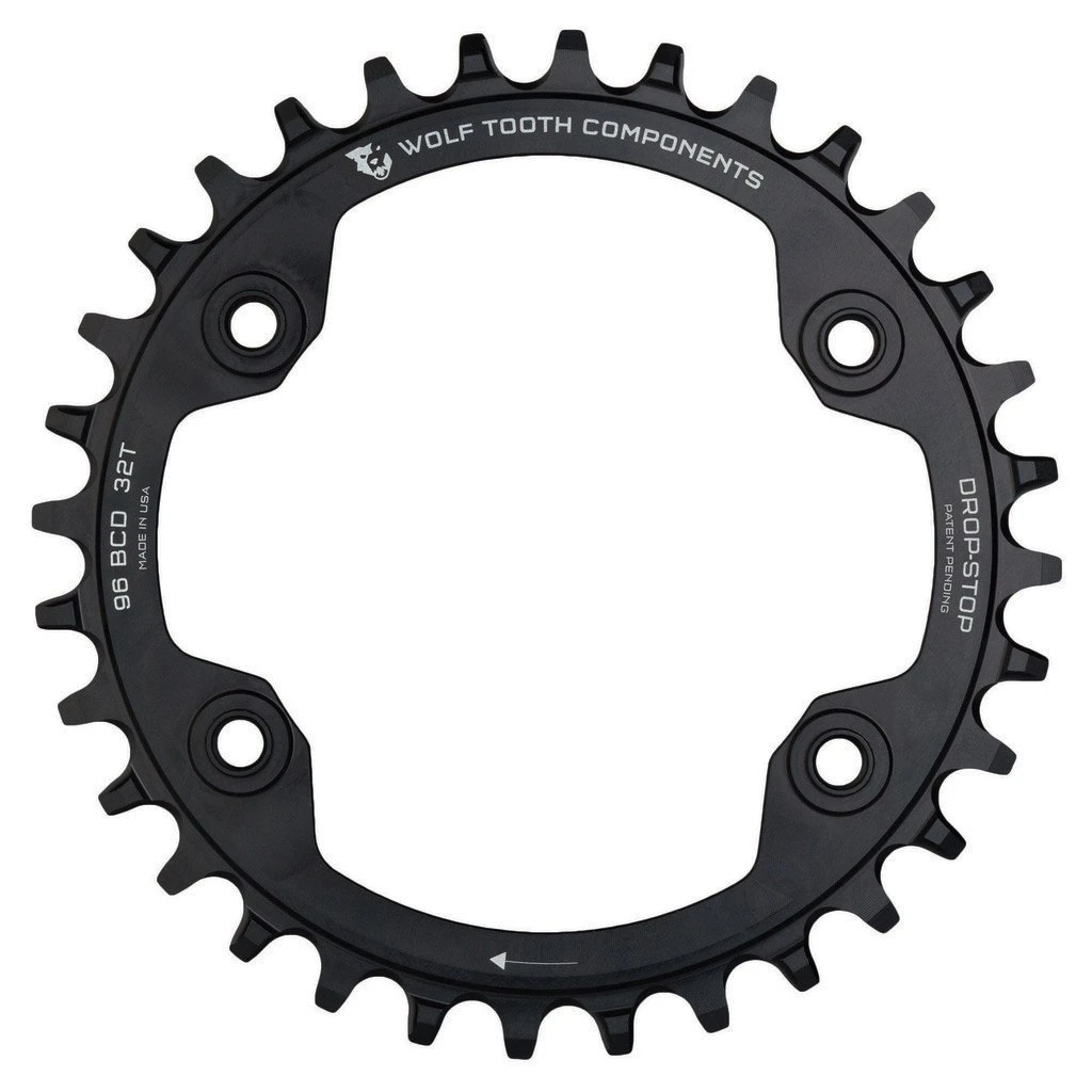 Wolf-tooth Wolf Tooth Single Chainring 96mm XTR M9000 / M9020 - Drop Stop - Black 3 Wolf-tooth Wolf Tooth Single Chainring 96mm XTR M9000 / M9020 - Drop Stop - Black