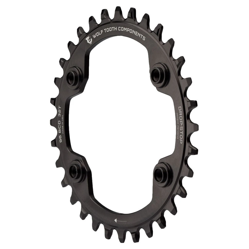 Wolf-tooth Wolf Tooth Single Chainring 96mm XTR M9000 / M9020 - Drop Stop - Black 4 Wolf-tooth Wolf Tooth Single Chainring 96mm XTR M9000 / M9020 - Drop Stop - Black - Image 2