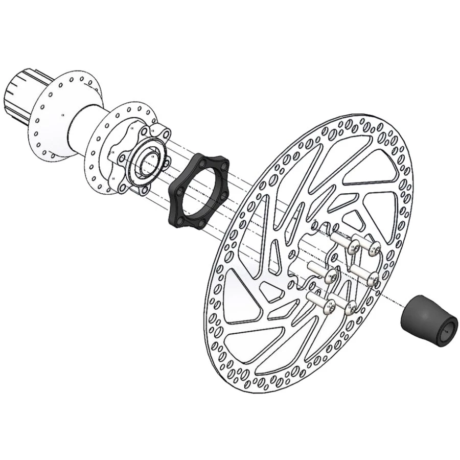 Wolf-tooth Wolf Tooth Boostinator DR Conversion Kit To Boost Standard 148mm For DT Swiss With DT Star Ratchet Freewheel, Rear - Black 3 Wolf-tooth Wolf Tooth Boostinator DR Conversion Kit To Boost Standard 148mm For DT Swiss With DT Star Ratchet Freewheel, Rear - Black