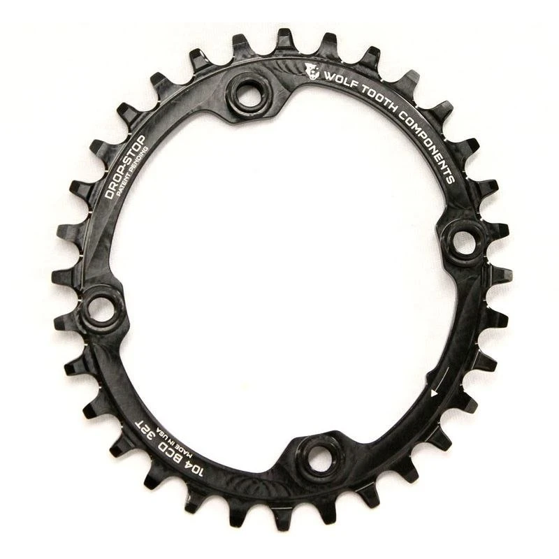 Wolf-tooth Wolf Tooth Elliptical - Single Chainring 104mm - Drop Stop - Black 3 Wolf-tooth Wolf Tooth Elliptical - Single Chainring 104mm - Drop Stop - Black
