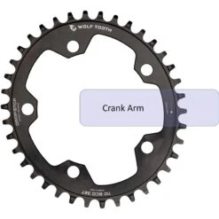 Wolf-tooth Wolf Tooth Elliptical Single Road/Cyclocross Flattop Chainring 110mm - Drop Stop - Black 12 Wolf-tooth Wolf Tooth Elliptical Single Road/Cyclocross Flattop Chainring 110mm - Drop Stop - Black -Wolf Tooth 278038 04 d 558178