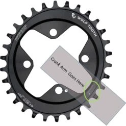 Wolf-tooth Wolf Tooth Elliptical - Single Chainring 64mm - Drop Stop - Black 7 Wolf-tooth Wolf Tooth Elliptical - Single Chainring 64mm - Drop Stop - Black -Wolf Tooth 278040 02 d 558184