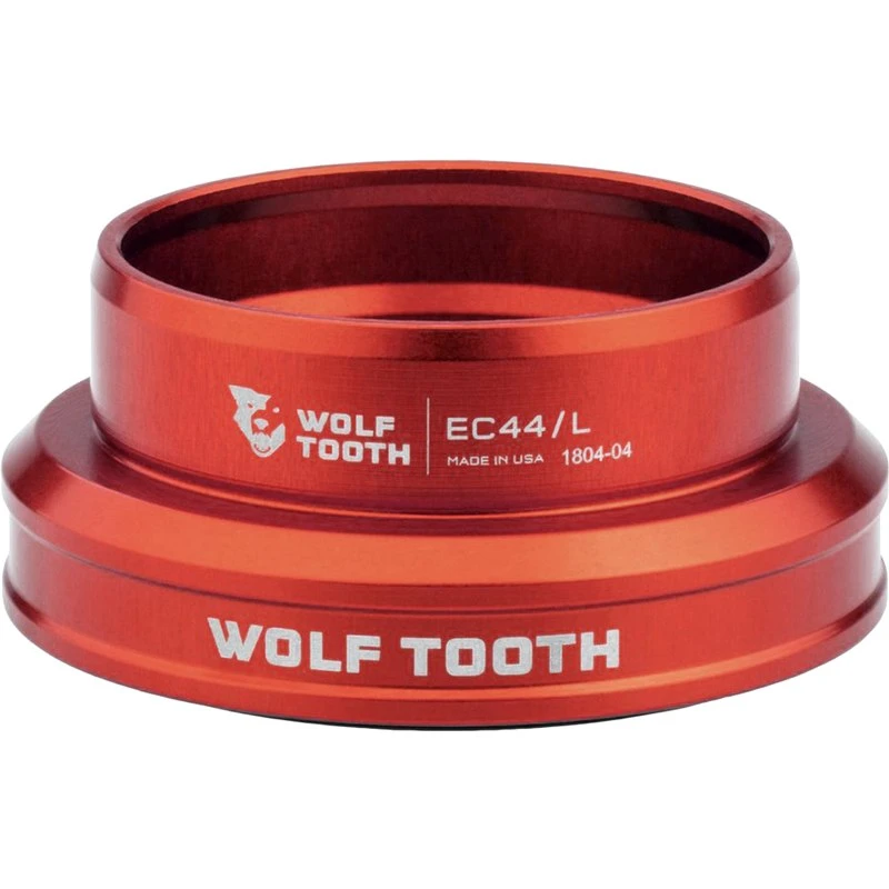 Wolf-tooth Wolf Tooth Precision EC Headset Lower Part - EC44/40 - Red 3 Wolf-tooth Wolf Tooth Precision EC Headset Lower Part - EC44/40 - Red