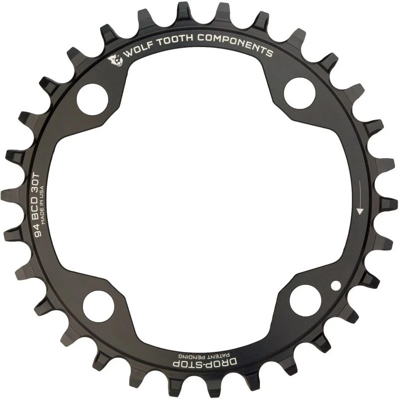 Wolf-tooth Wolf Tooth Chainring 94mm For SRAM X01, X1, GX, NX - Drop Stop - Black 3 Wolf-tooth Wolf Tooth Chainring 94mm For SRAM X01, X1, GX, NX - Drop Stop - Black