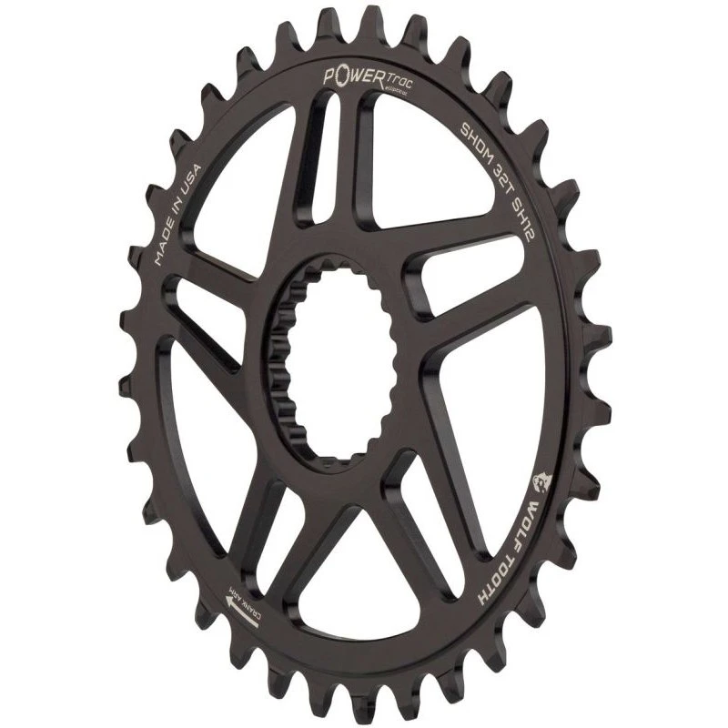 Wolf-tooth Wolf Tooth Elliptical Direct Mount Chainring For Shimano - Drop Stop - HG+ 32 Tooth - 32 Tooth - Black 4 Wolf-tooth Wolf Tooth Elliptical Direct Mount Chainring For Shimano - Drop Stop - HG+ 32 Tooth - 32 Tooth - Black - Image 2