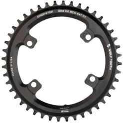 Wolf-tooth Wolf Tooth Chainring For Shimano GRX 110 BCD 4-Bolt - Drop Stop - Black