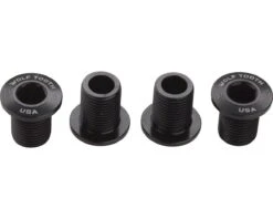 Wolf Tooth Components Chainring Bolts (Black) (10mm) (4 Pack) (For 104 X 30T Rings)
