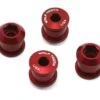 Wolf Tooth Components Dual Hex Fitting Chainring Bolts (Red) (6mm) (4 Pack) (For 1x Use)