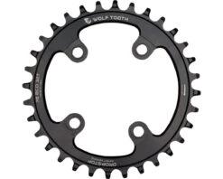 Wolf Tooth Components Chainring (Black) (76mm BCD) (Drop-Stop A) (Single) (30T) (SRAM XX1, Cannondale, Specialized Stout)