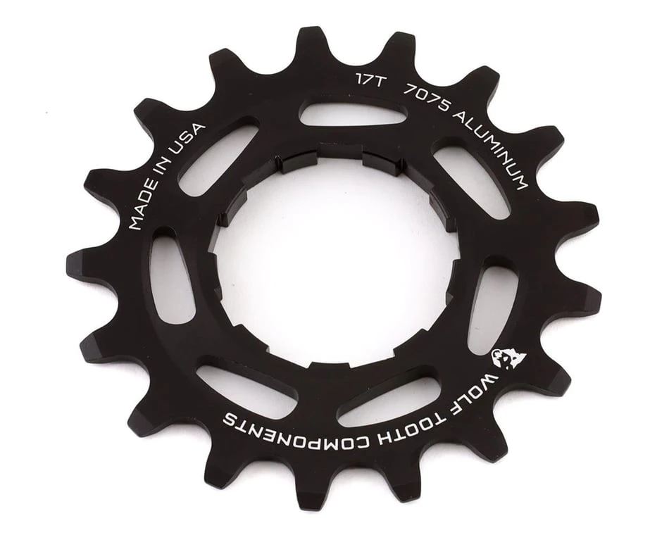 Wolf Tooth Components Single Speed Cog (Black) (3/32") (Aluminum) (17T) 3 Wolf Tooth Components Single Speed Cog (Black) (3/32") (Aluminum) (17T)