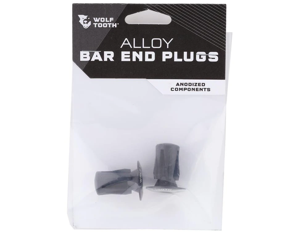 Wolf Tooth Components Alloy Bar End Plugs (Black) 4 Wolf Tooth Components Alloy Bar End Plugs (Black) - Image 2