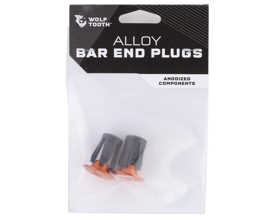 Wolf Tooth Components Alloy Bar End Plugs (Orange) 4 Wolf Tooth Components Alloy Bar End Plugs (Orange) - Image 2
