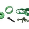 Wolf Tooth Components Headset Spacer BlingKit (Green) (3, 5, 10, 15mm) (w/ Bottle Cage Bolts) -Wolf Tooth blingkit green