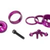 Wolf Tooth Components Headset Spacer BlingKit (Purple) (3, 5, 10, 15mm) (w/ Bottle Cage Bolts) 2 Wolf Tooth Components Headset Spacer BlingKit (Purple) (3, 5, 10, 15mm) (w/ Bottle Cage Bolts) -Wolf Tooth blingkit purple