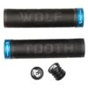 Wolf Tooth Components Echo Lock-On Grips (Black/Blue) -Wolf Tooth echo blk blu
