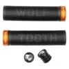 Wolf Tooth Components Echo Lock-On Grips (Black/Orange) 1 Wolf Tooth Components Echo Lock-On Grips (Black/Orange) -Wolf Tooth echo blk org