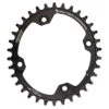 Wolf-tooth Wolf Tooth Ellliptical Drop Stop Narrow-Wide Chainring - 104 BCD - Shimano HG+ - Black