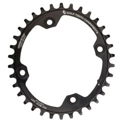 Wolf-tooth Wolf Tooth Ellliptical Drop Stop Narrow-Wide Chainring - 104 BCD - Shimano HG+ - Black