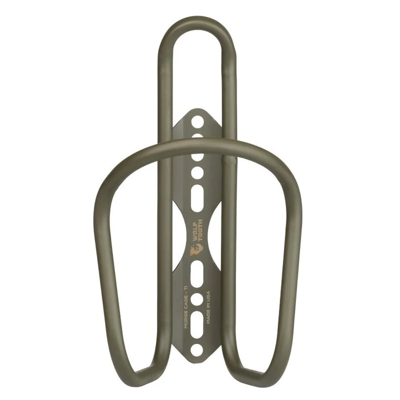 Wolf-tooth Wolf Tooth Morse Cage Ti - Bottle Cage - Limited Edition - Olive 3 Wolf-tooth Wolf Tooth Morse Cage Ti - Bottle Cage - Limited Edition - Olive