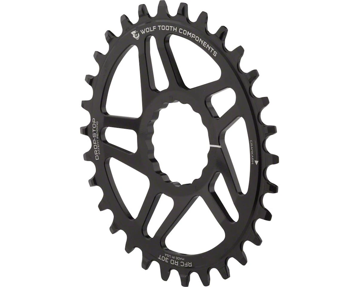 Wolf Tooth Components PowerTrac Oval Chainring (Black) (Reverse-Dish) (Drop-Stop A) (Single) (-4mm Offset) (30T) (Cinch Direct Mount) 3 Wolf Tooth Components PowerTrac Oval Chainring (Black) (Reverse-Dish) (Drop-Stop A) (Single) (-4mm Offset) (30T) (Cinch Direct Mount)