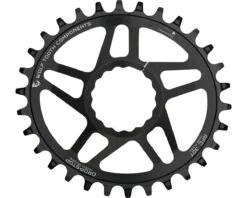 Wolf Tooth Components Elliptical Direct Mount Chainring (Black) (Drop-Stop A) (Single) (6mm Offset) (32T) (Race Face Cinch)