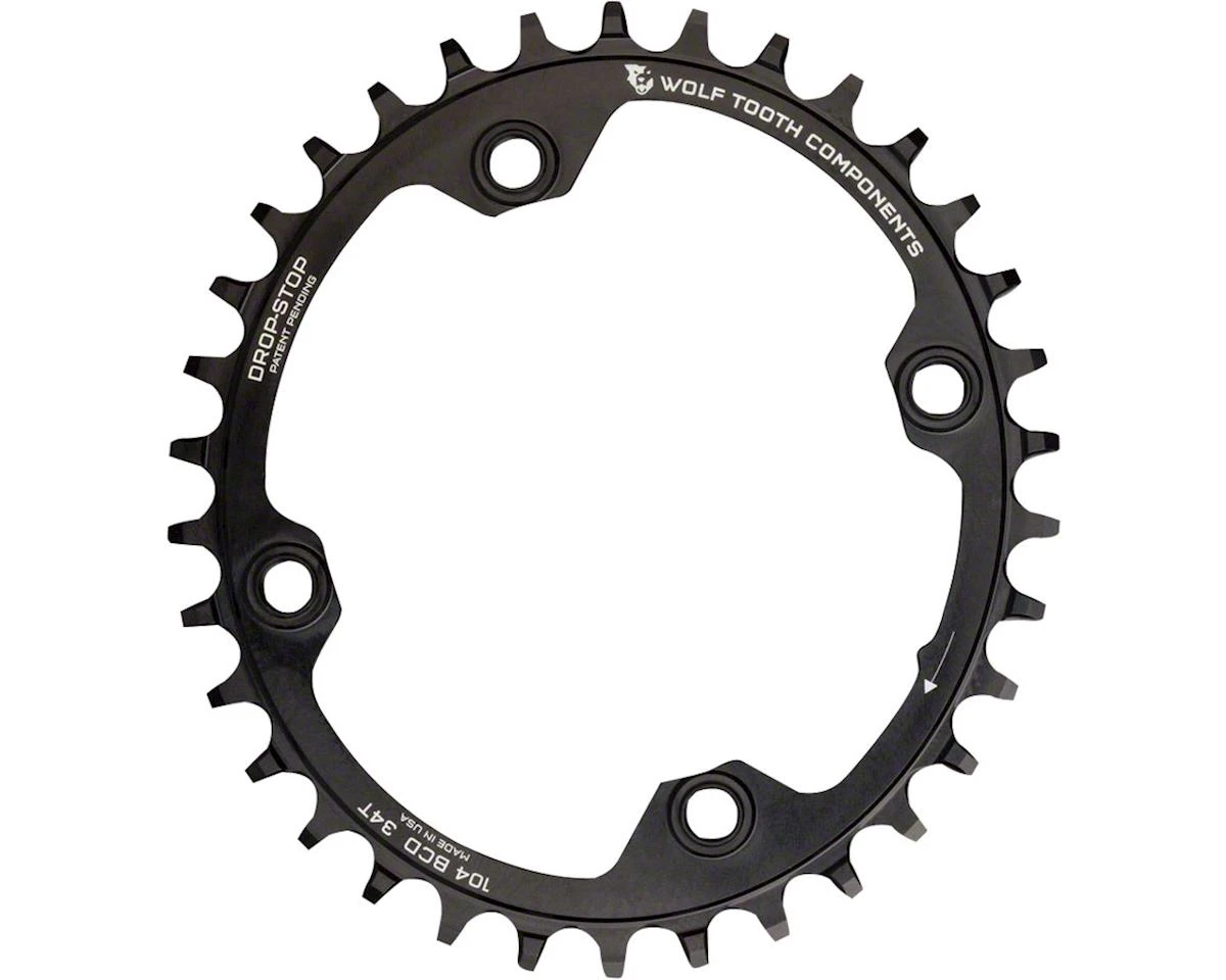 Wolf Tooth Components Elliptical Chainring (Black) (104mm BCD) (Drop-Stop A) (Single) (32T) 3 Wolf Tooth Components Elliptical Chainring (Black) (104mm BCD) (Drop-Stop A) (Single) (32T)