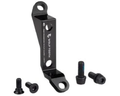Wolf Tooth Components Post To Flat Mount Disc Brake Adapter (Black) (+20mm)