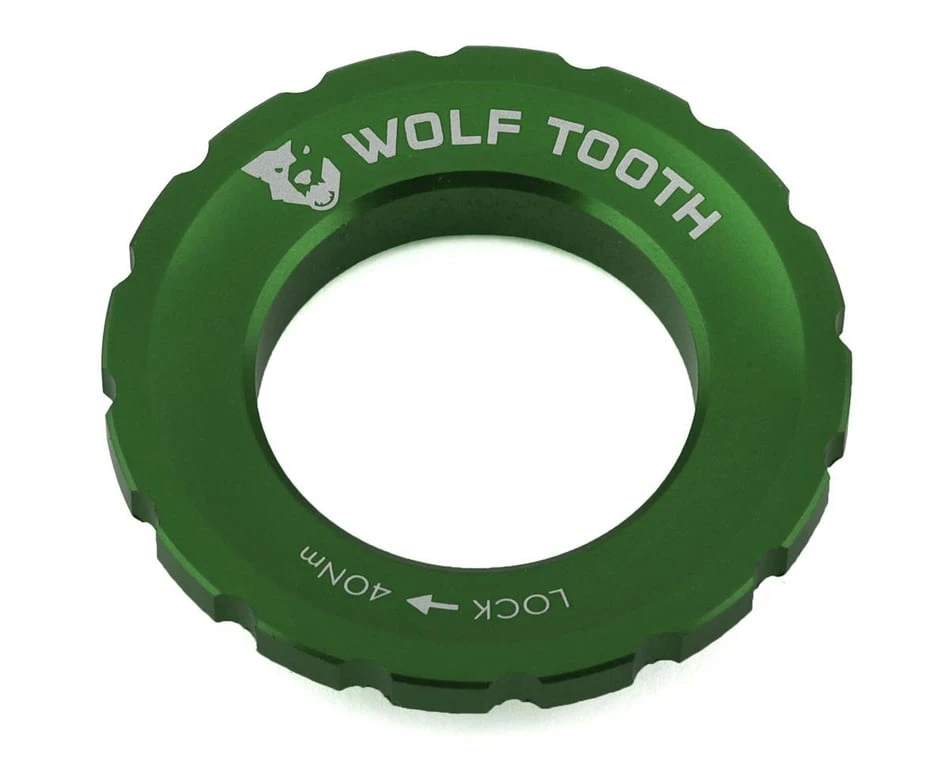 Wolf Tooth Components Centerlock Rotor Lockring (Green) 3 Wolf Tooth Components Centerlock Rotor Lockring (Green)