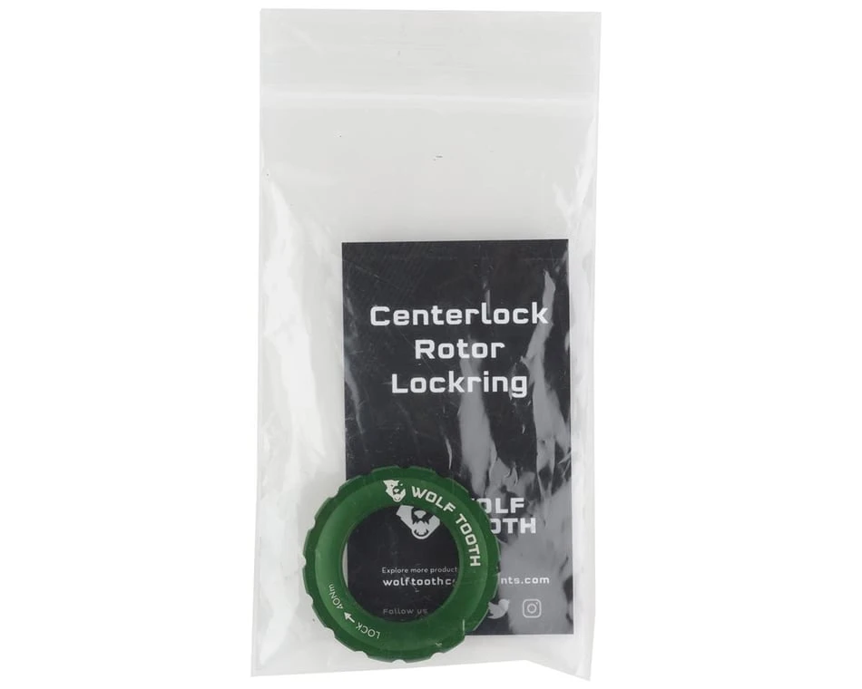 Wolf Tooth Components Centerlock Rotor Lockring (Green) 4 Wolf Tooth Components Centerlock Rotor Lockring (Green) - Image 2