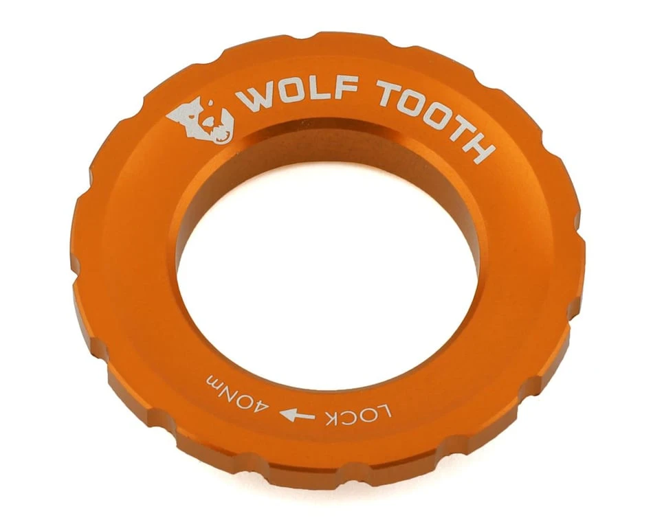 Wolf Tooth Components Centerlock Rotor Lockring (Orange) 3 Wolf Tooth Components Centerlock Rotor Lockring (Orange)