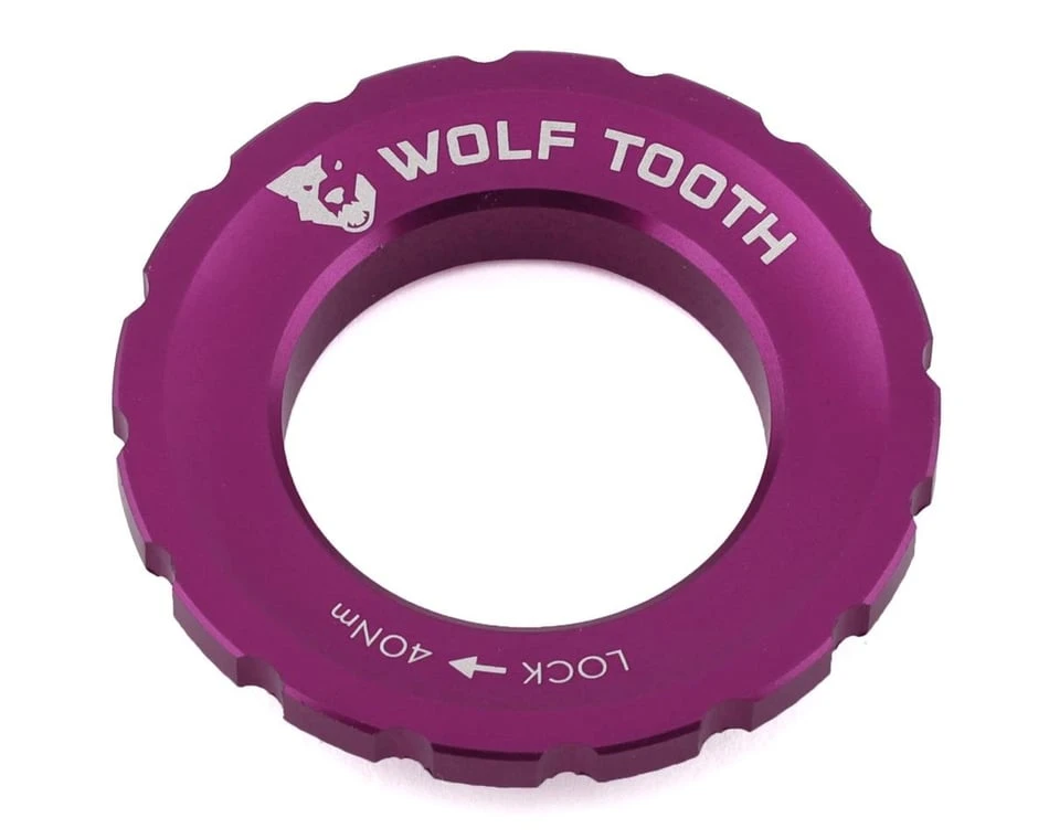 Wolf Tooth Components Centerlock Rotor Lockring (Purple) 3 Wolf Tooth Components Centerlock Rotor Lockring (Purple)