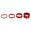 Wolf Tooth Components 1-1/8" Headset Spacer Kit (Red) (3, 5,10, 15mm) -Wolf Tooth spacer red kit1