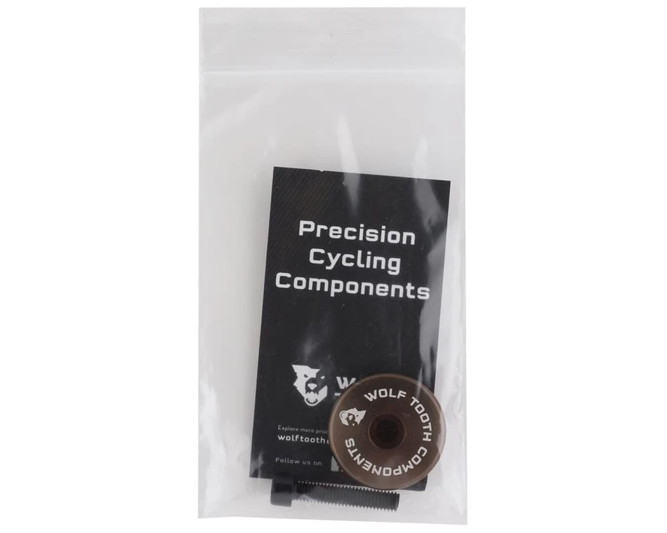 Wolf Tooth Components Ultralight Stem Cap W/ Integrated Spacer (Espresso) (5mm) 4 Wolf Tooth Components Ultralight Stem Cap W/ Integrated Spacer (Espresso) (5mm) - Image 2