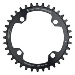 Wolf-tooth Wolf Tooth Drop Stop Narrow-Wide Chainring - 104mm - Shimano Hyperglide+ 12-speed - Black