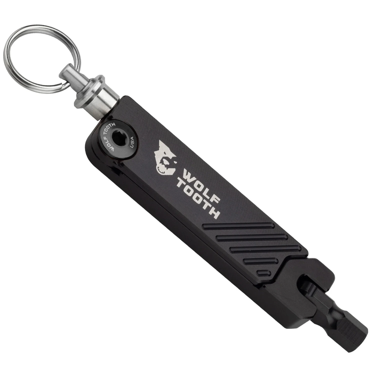 Wolf-tooth Wolf Tooth 6-Bit Hex Wrench Keyring Multitool - Black 3 Wolf-tooth Wolf Tooth 6-Bit Hex Wrench Keyring Multitool - Black