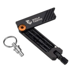 Wolf-tooth Wolf Tooth 6-Bit Hex Wrench Keyring Multitool - Orange