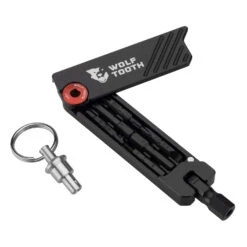 Wolf-tooth Wolf Tooth 6-Bit Hex Wrench Keyring Multitool - Red