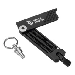 Wolf-tooth Wolf Tooth 6-Bit Hex Wrench Keyring Multitool - Silver
