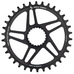 Wolf-tooth Wolf Tooth Drop Stop Narrow-Wide Chainring - Direct Mount - Shimano - Black