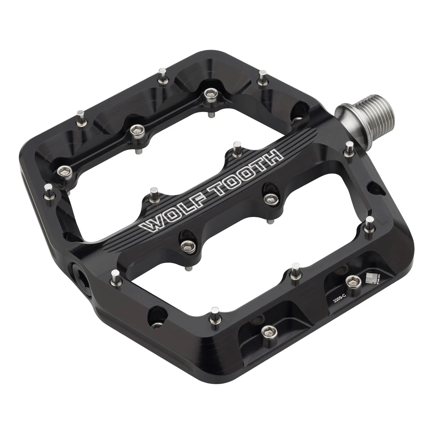 Wolf-tooth Wolf Tooth Waveform Flat Pedals - Large - Black 3 Wolf-tooth Wolf Tooth Waveform Flat Pedals - Large - Black
