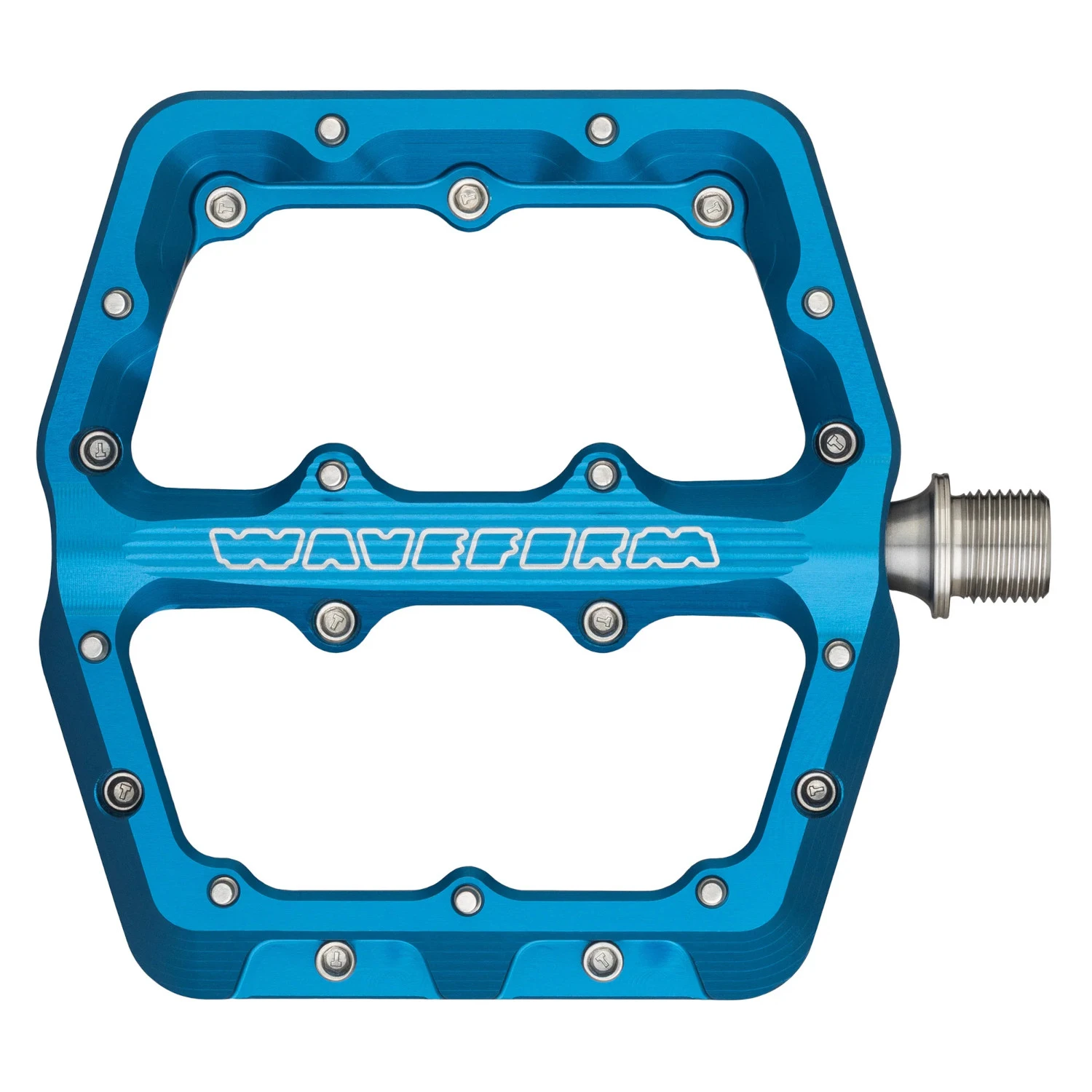 Wolf-tooth Wolf Tooth Waveform Flat Pedals - Small - Blue 4 Wolf-tooth Wolf Tooth Waveform Flat Pedals - Small - Blue - Image 2