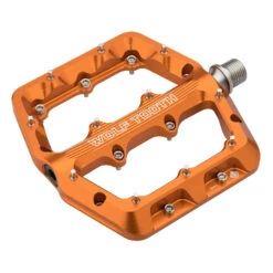 Wolf-tooth Wolf Tooth Waveform Flat Pedals - Large - Orange