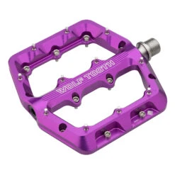 Wolf-tooth Wolf Tooth Waveform Flat Pedals - Large - Purple