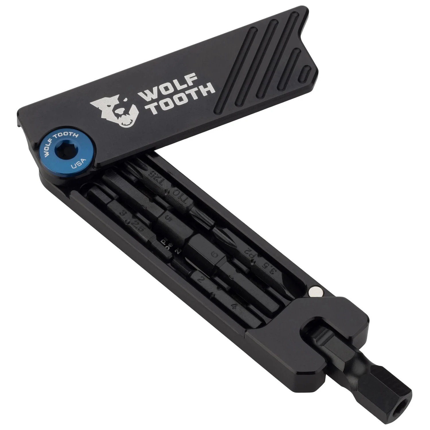 Wolf-tooth Wolf Tooth 6-Bit Hex Wrench Multitool - Blue 3 Wolf-tooth Wolf Tooth 6-Bit Hex Wrench Multitool - Blue
